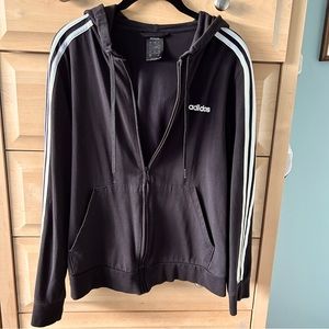 Adidas Women's Essentials 3-Stripe Zip Hoodie